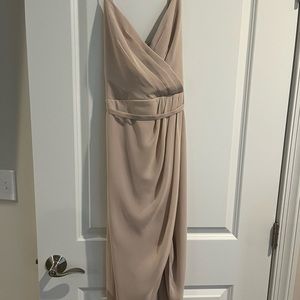 David’s bridal tulip shaped biscotti dress